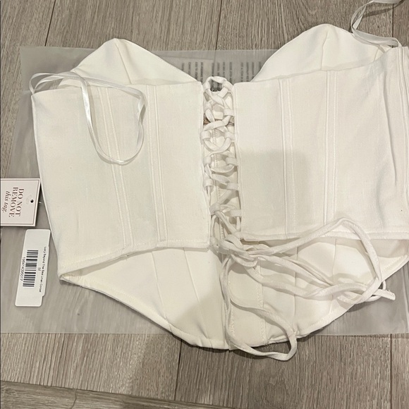 JLUXLABEL Ivory Corset Top - Picture 4 of 4